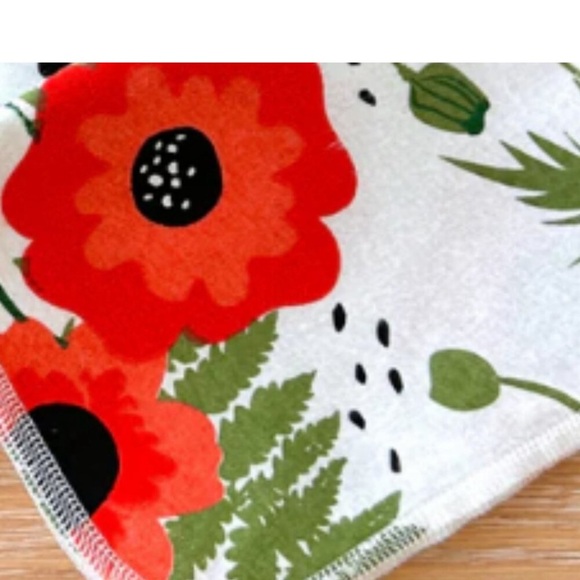 [NWT!] Earthly - Poppy Fields Washable Cotton Reusable Un-Paper Towels | 10-Pack - Picture 4 of 5